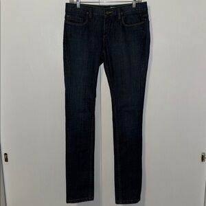 Silence & Noise Straight Leg Jeans Dark Blue Stretch Cotton Denim Women’s 30